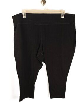 Danskin Now Capri Leggings 3X Black Activewear Workout Pants Stretch DriMore